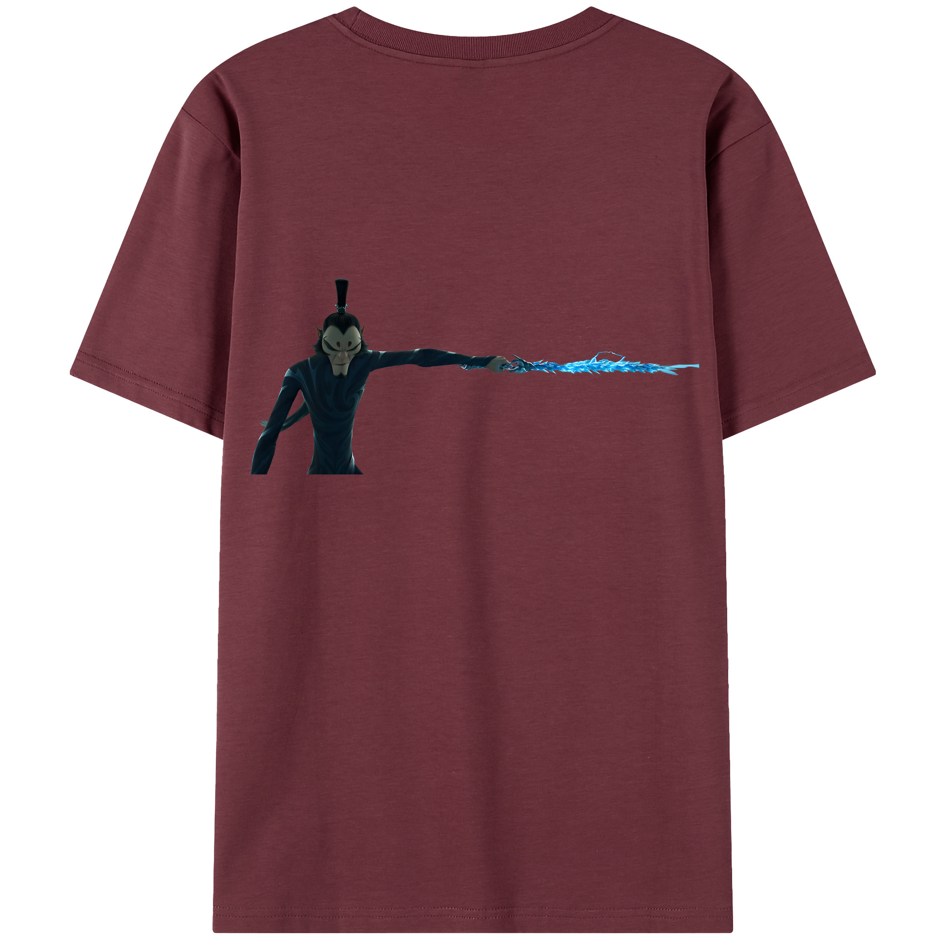（画像用） Ne Zha 2 ナタ 魔童の大暴れ 綿100％半袖Tシャツ（背面プリント）